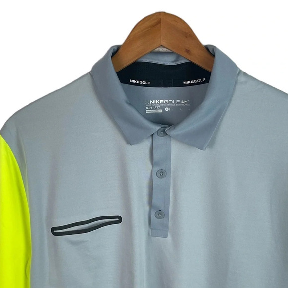 PO274 Mens Nike Golf Dri Fit Athletic Performance Training Polo Shirt L - Picture 3 of 5